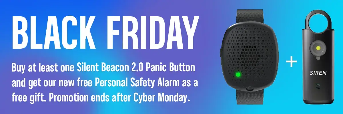 Silent Beacon Black Friday Sale Banner for Free Siren Device