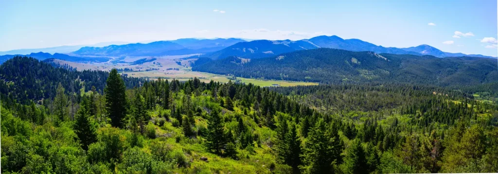 A beautiful mountain in Powell County, Montana.