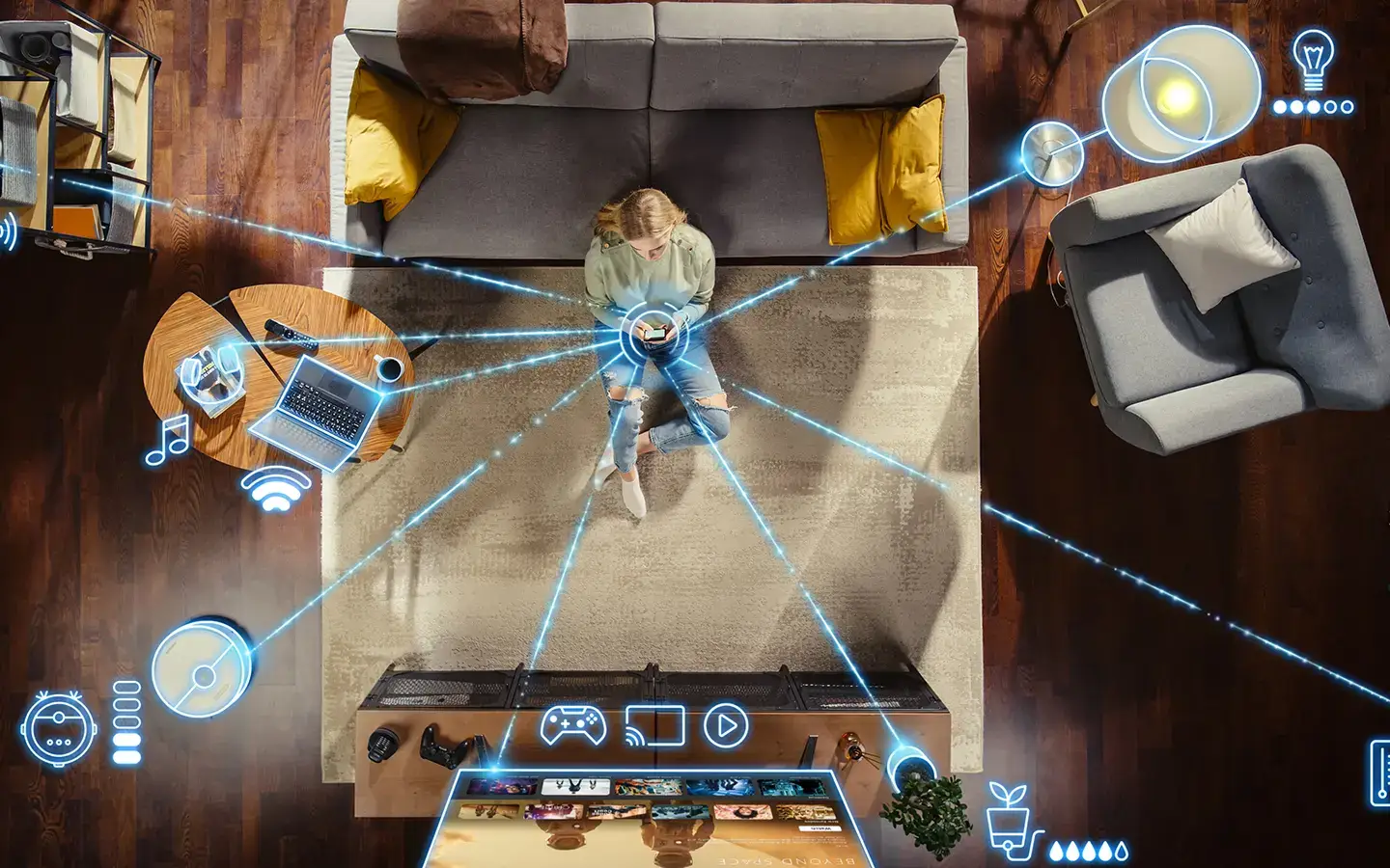 Bluetooth (BLE) Mesh Network vs. Point-to-Point.