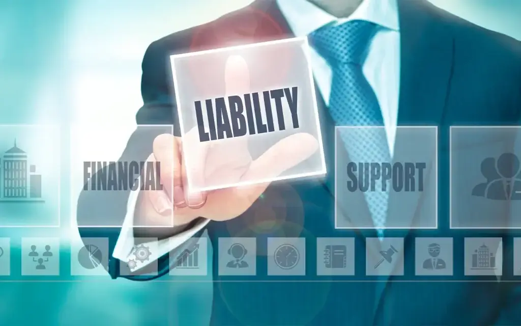 Duty of Care Liability Symbolized Through A Man Looking Into A Digital Liability Folder.