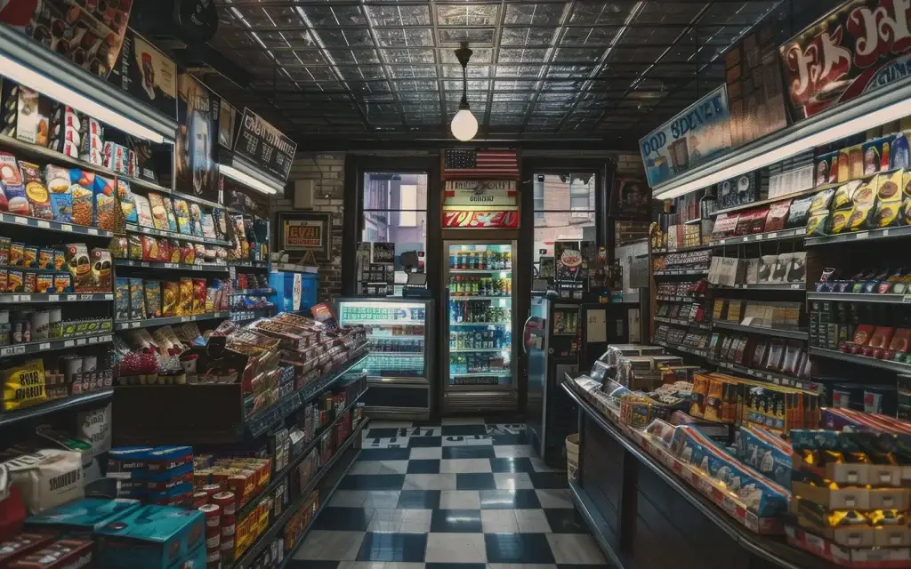 Image of the inside of a New York City Bodega.