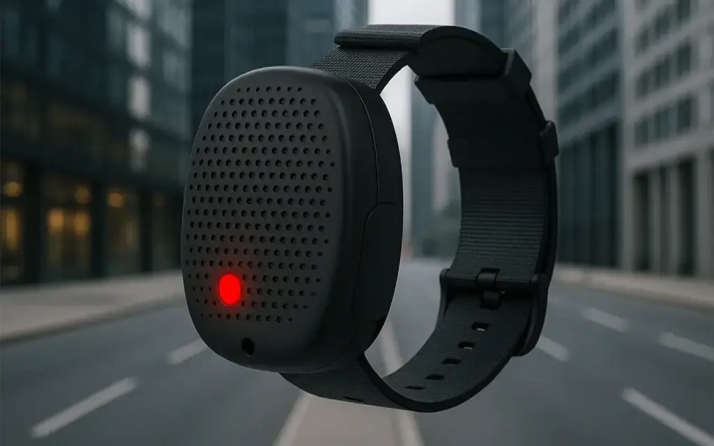 Wearable Panic Button For Urban Offices and Lone Commuters.
