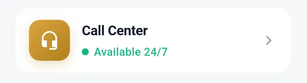 Silent Beacon Safety App Call Center contact showing 24/7 availability